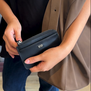 NOSE Wrist Handle Coin Purse - Peach