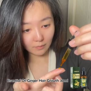 Okenys Ginger Hair Growth Serum 7 DAY Rapid Grower Hair Treatment Essence Anti Hair Loss Hair Care 30ml