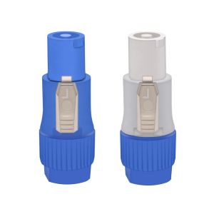 3 Pins Powercon Connector 20A 250V NAC3FCA+NAC3MPA-1 Chassis Male Plug Panel Connector