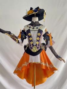 Anime Cosplay Impact Navia Cosplay Dress Uniform Costume Wig Set Halloween Party Outfit for Women Dresses