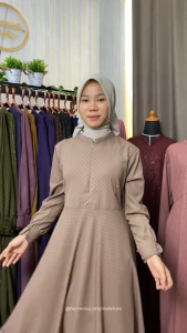 Hermosa - Gamis Emboss Tartan Wolfis Premium Umbrella 4m