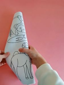 Bayoo Graffiti Scroll for Kids 3M Coloring Roll Painting Rolls Drawing Paper Roll for Kids Educational Doodling Sticker