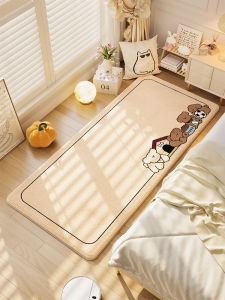 Princess Style Bedroom Carpet Plush Bedside Rug for Girls Thick Mat Tatami Floor Covering Modern Simple Home Decor Carpet