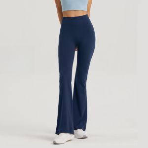 Yoga Flared Pants Women Naked Feel Fashion Casual Butt-Lifting High Waist Sports Leggings Fitness Workout Wide-Leg Pants