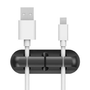 NNBILI Silicone USB Cable Organizer Cable Winder Desktop Tidy Management Clips Cable Holder for Mouse Headphone Wire Organizer