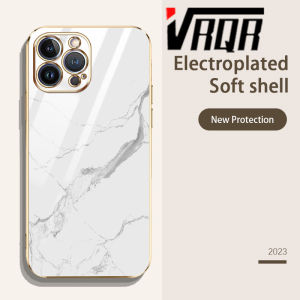 VRQR สำหรับ Vivo Y71 Y71i Y81 Y83 Y81i Y66 Y67 V5 V5S V5 lite V7+ โปรเคสโทรศัพท์6DStraight ขอบชุบหินอ่อนสายคล้องซิลิโคนนิ่มหรูหราคุณภาพสูงดีไซน์ใหม่การป้องกันใหม่