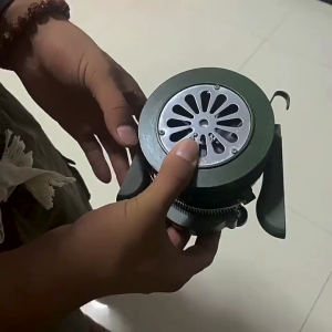 4.5Inch 110dB Hand Crank Siren Horn Manual Operated Metal Alarm Air Raid Emergency Safety