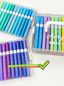Oldlaiben Waterproof Acrylic Markers Soft Tip 60 Colors Set Washable Paint Pens Drawing Blending Children Alat Mewarna