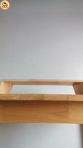 Dotsheep ชั้นวางจอคอมพิวเตอร์ ที่วางจอคอม ไม้ยางพารา