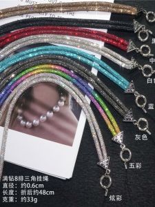 Luxurious Full Diamond Red Flashing Drill Mobile Phone Lanyard Long And Short Hand Wrist Style Premium Feel Universal Accessory