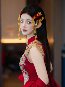 Dreaming Bell Tassel Hairpin Wedding Bride New Chinese Style Retro Anti-aging Hanfu Hair Accessories  out Vintage Court