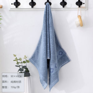 Pure ผ้าฝ้าย ผ้าเช็ดตัวผู้ชายล้างหน้าขนาดใหญ่ดูดซับใช้ในบ้านผ้าเช็ดตัว 40x90 Neutral ผ้าเช็ดตัวแห้งเร็วผ้าเช็ดตัว