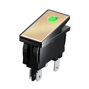 LANBOO | High Current Metal Lighted Two-Position Locking Rocker Switch 28x10.5mm