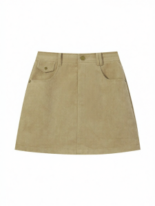 Cantonstory | Elegant High Waist Slimming A Line Skirt Spring