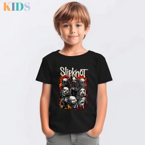 เสื้อยืดเด็ก เสื้อวง Slipknot คอกลม เสื้อเด็ก