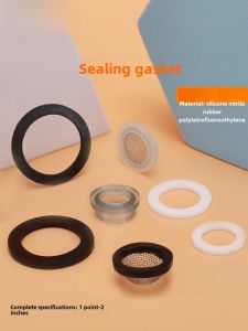 Pipe Joint Seal Ring Gasket 4 Points 6 Points 1 Inch Nitrile Rubber PTFE Gasket Silicone Band Strainer Washer