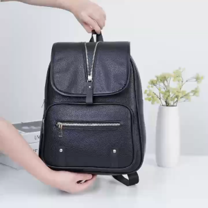 JOANNA BAG #6002 KOREAN LEATHER FASHION BACKPACK WITH FRONT ZIPPER POCKET AND ADJUSTABLE STRAPS FOR WOMEN