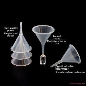 Mini Narrow Neck Transparent Anti-Spill Funnel for Dispensing