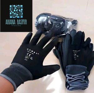 12 PASANG SARUNG TANGAN WORKING GLOVES LAPIS KARET SARUNG TANGAN BANGUNAN