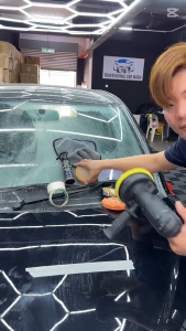 GR (SET 16)JIMAT Kuasa dan mesin polish set Car Body and Windscreen polish(FREE MECHINE)