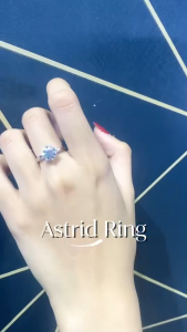 Lore Jewellery - Cincin Moissanite Lapis Emas 18K - Cincin Astrid Elegant Moissanite 0.5 / 1.0 / 2.0  Carat [Sertifikat GRA dan Garansi Purna Jual]