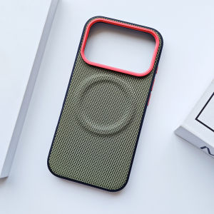Ốp Điện Thoại iPhone 17 Pro Max/Air Cao Cấp Từ Tính Chất Liệu TPU Mềm + Da Dệt Nylon Chống Vân Tay