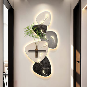 Water Plants Theme High-end Entrance Wall Art