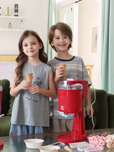 Mobee Ice Cream Maker Household SmallAutomatic Cone Ice Cream Maker Children Homemade Commercial DIY Cream Maker
