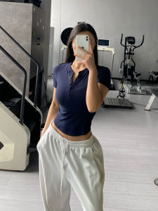 Áo Thun Yoga Modal Cổ Tròn Tay Ngắn Thoáng Khí Thấm Hút Cho Nữ Áo Thun Tập Thể Dục Mùa Hè Thường Ngày