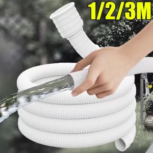 3M White Washing Machine Flexible Extension Inlet Drain Hose Air Conditioner External Unit Water Leakage Pipe Plastic Tube Pipe