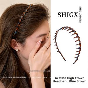 Wave High Crown Non-slip Bathing Hair Band