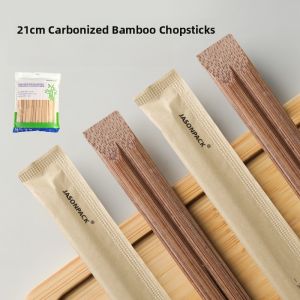 Disposable Bamboo Chopsticks Hygienic Convenient for Fast Food Takeaway Commercial Use Independent Packaging Home Office Picnic Travel