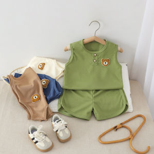 Tagkita | Kids Vest Set Short Sleeve T-Shirt and Shorts Two-Piece