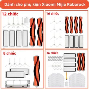 Bộ Lọc Hepa Lau Áo Bàn Chải Dành Cho Xiaomi Roborock S50 S55 S5 Max S6MaxV S6 Robot Hút Bụi Phụ Kiện Phần Kim Loại