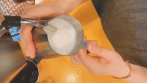 COD 350ml/600ml Stainless Steel Frothing Pitcher Pull Flower Cup Cappuccino Coffee Milk Frother Mugs