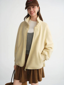 DUSHU | Plus Size Womens Casual Warm Autumn/Winter Sweatshirt Jacket