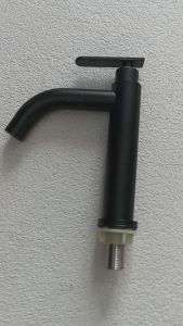 [ FERRUM ] Kran Wastafel Keran Cuci Tangan Stainless 6069A Hitam