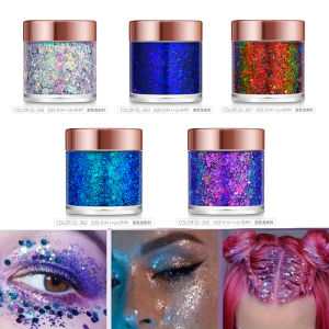 Sequins Body Glitter GelMake Up Long Lasting Glitter For Body Face Hair EyeshadowFestival Party Carnival Makeup Decorations
