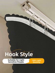 YANYANGTIAN | Sunscreen and Full Blackout Curtains Easy Install Hooks