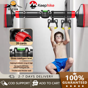 Adjustable Door Pull Up Bar Push Up Sit-ups Bar Heavy Steel Muscle Training Equipment Chin Up Bar Home Exercise Fitness Adjustable for 116-160cm Horizontal Bars Fitness