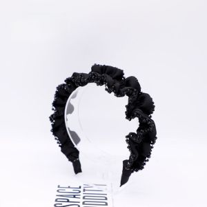 Classy Black Bead Headband 2024 New Arrival Female Hairpin Easiest for Match High Skull Top Retro Wide-Edged Headband Hair Accessories Spring and Summer