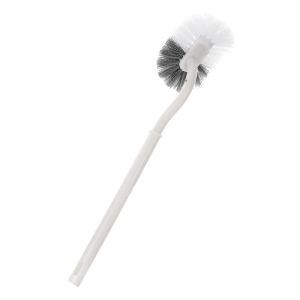 AUK Long-Handled Toilet Brush Curved Head Soft Bristles Quick Drying Bathroom Corner Cleaning Tools