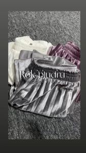 ROK PLISKET BLUDRU PENDEK 7/8 PREMIUM / ROK BLUDRU VELVET PREMIUM BISA COD TERMURAH