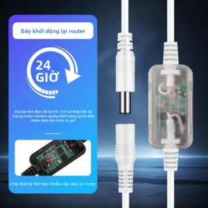 Cáp Khởi Động Lại Modem Router Tự Động Chu Kỳ 24/48/72 Giờ Khởi Động Lại Nhanh Cho Văn Phòng Tại Nhà Cáp Dữ Liệu Hoạt Động Mạng Ổn Định