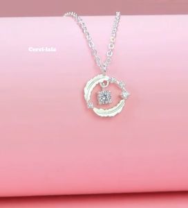 Dây chuyền nữ bạc cao cấp Cerci Featherie mặt lông vũ đính đá cho cô gái nhẹ nhàng đáng yêu D28| Vòng cổ Cercilala