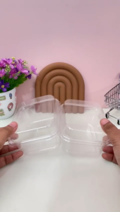 Packaging Mika Strawberry Box UK ±12x8x7CM – Cocok untuk Dessert Puding Jakartapackaging