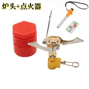 Portable Indoor Outdoor Cassette Stove Windproof Quick-boil Camping Carry-on Butane Gas Cookstove Tea Leaf Water Heater