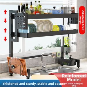 Bowl and Dish Storage Organizer Drain Rack