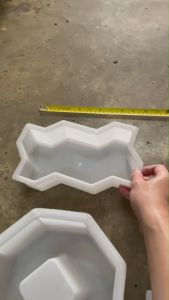 D-1 แม่พิมพ์ทำคอนกรีตทางเท้า แม่พิมพ์ทำทางเดินในสวน DIY  ทำทางเดิน ทำอิฐบล็อกจัดทางเดินสวน แม่พิมพ์ซิลิโคน ปูน จัดสวน