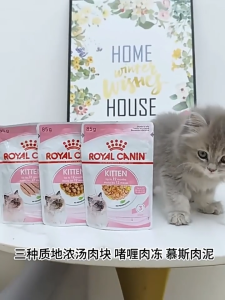 ROYAL CANIN Cat Snacks Imported Full Price Cat Food Staple Food Grade Wet Food Soft Package Cat Food 85g/12 Bags